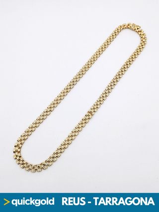 035-02-00666 GARGANTILLA ORO 18K ESLABON CARTIER 