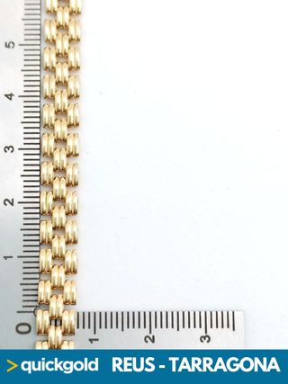 035-02-00666 GARGANTILLA ORO 18K ESLABON CARTIER 