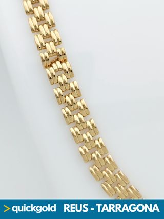 035-02-00666 GARGANTILLA ORO 18K ESLABON CARTIER 