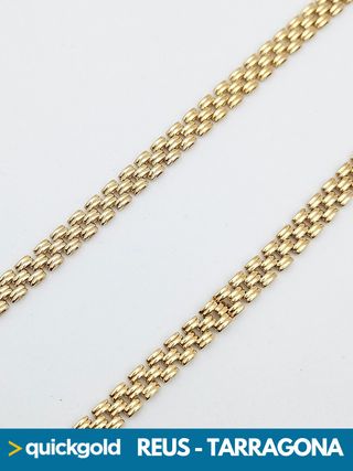 035-02-00666 GARGANTILLA ORO 18K ESLABON CARTIER 