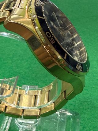 Reloj Lotus Cronógrafo Dorado Negro