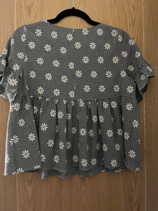 Camisa cuadros Shein margaritas