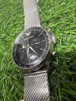 Orologio Emporio Armani Uomo Nero/Argento