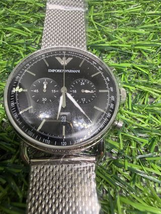 Orologio Emporio Armani Uomo Nero/Argento
