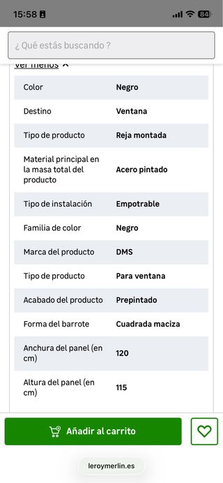 Rejas de hierro para ventana