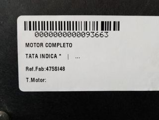 93663 475si48 motor completo tata indica