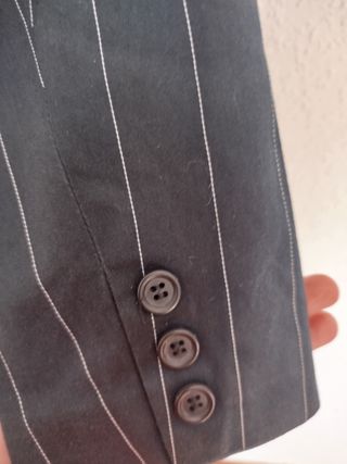 Americana Benetton Raya Azul oscuro 
