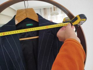 Americana Benetton Raya Azul oscuro 