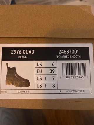 Botas Dr. Martens 2976 Quad Negras
de PIEL