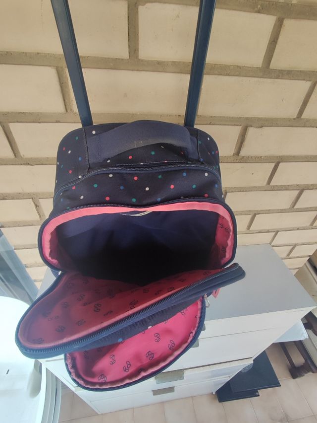 Mochila Pepe Jeans com Rodas e Impressão