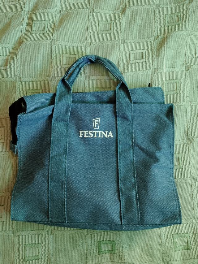 Bolso Festina azul y blanco