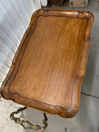 Carrito de madera antiguo restaurada