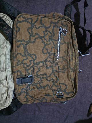 Bolso Tous Grande Marrón y beis clarito 