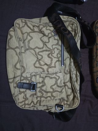 Bolso Tous Grande Marrón y beis clarito 