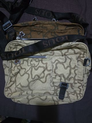 Bolso Tous Grande Marrón y beis clarito 