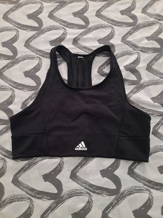 Top deportivo Adidas negro