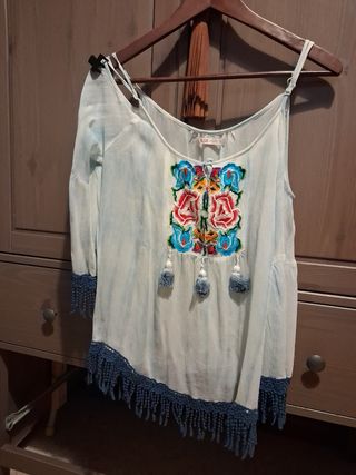Camisa hippie BSB JEANS bordada S