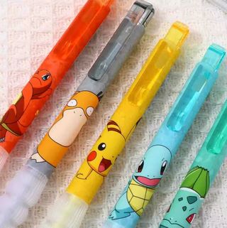Pack 5 Bolígrafos Pokémon gel color negro