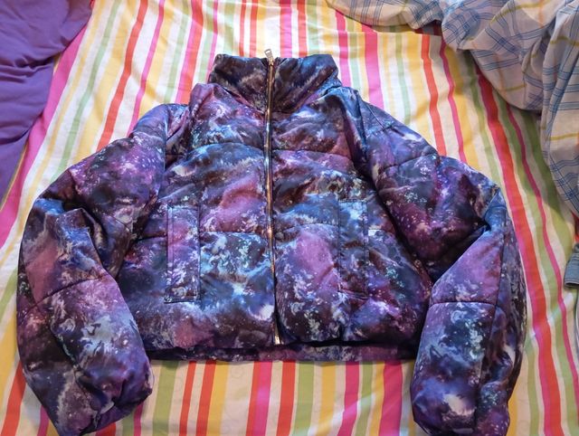 Plumífero estampado galaxia