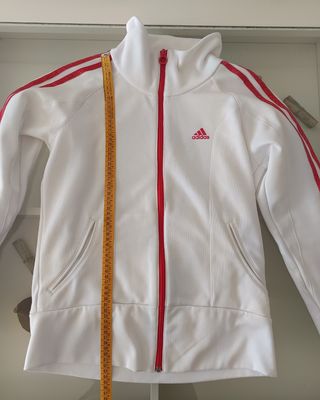 Chaqueta Adidas Blanca y Roja Talla M
