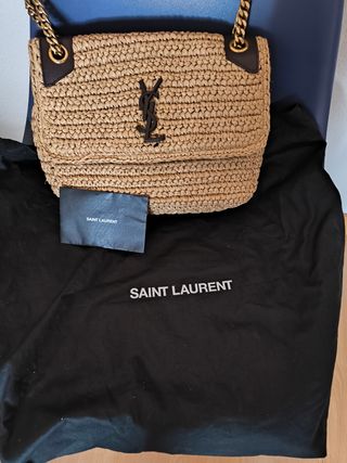 Bolso YSL Rafia Piel Cadena