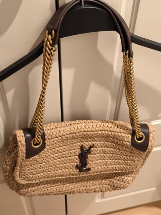 Bolso YSL Rafia Piel Cadena