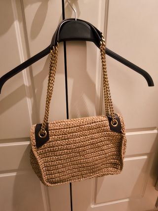 Bolso YSL Rafia Piel Cadena