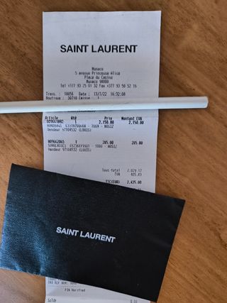 Bolso YSL Rafia Piel Cadena