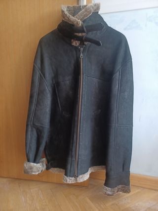 Cazadora Piel Hombre Borrego Interior