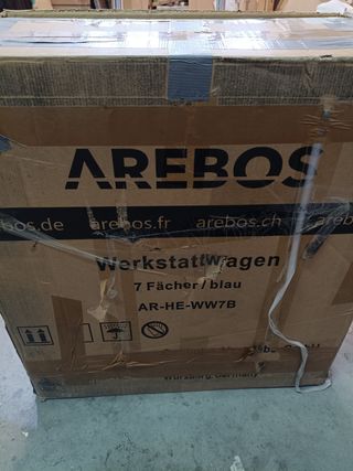 Arebos Carro de Taller Herramientas de 7 cajones