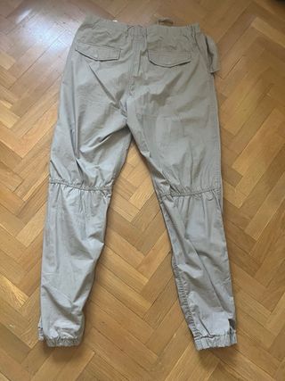 Pantalón Parachute Talla S H&M Marrón/Beige