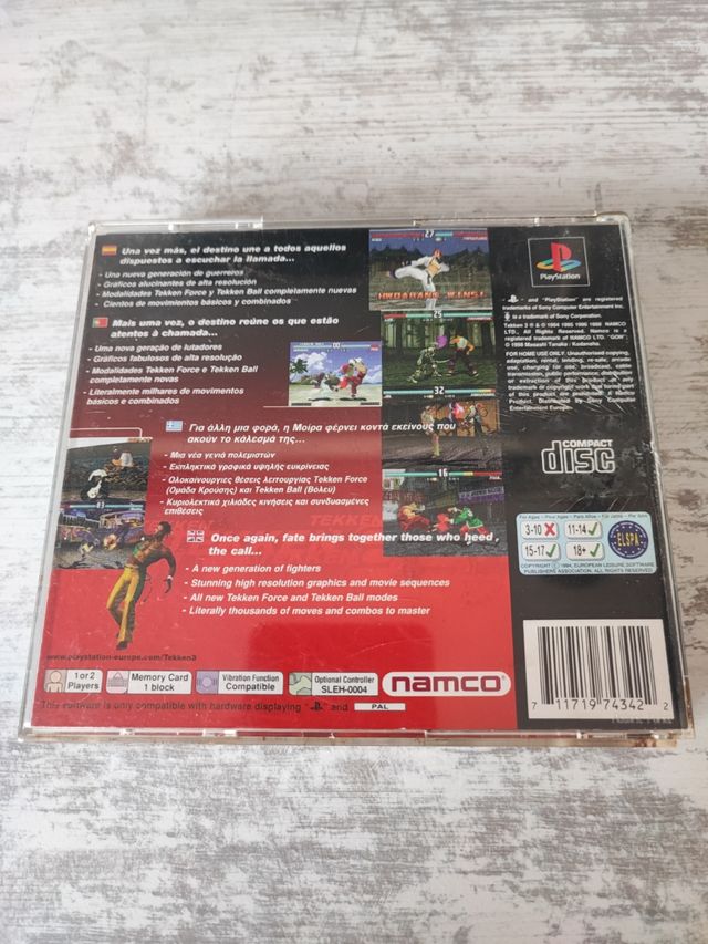 Scatola vuota di Tekken 3 PlayStation 1