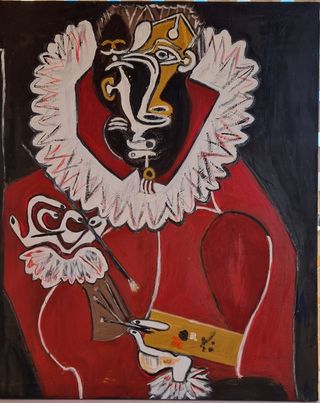 Pintura de artista estilo Picasso