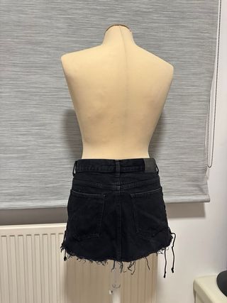 Falda tejana mini negra