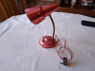 Lámpara Vintage Metálica Rosa y Dorada