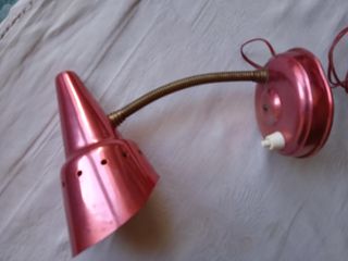 Lámpara Vintage Metálica Rosa y Dorada