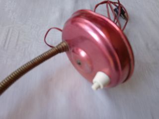 Lámpara Vintage Metálica Rosa y Dorada
