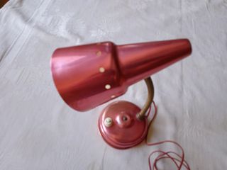 Lámpara Vintage Metálica Rosa y Dorada