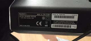 Barra de Sonido Sony con Subwofer 