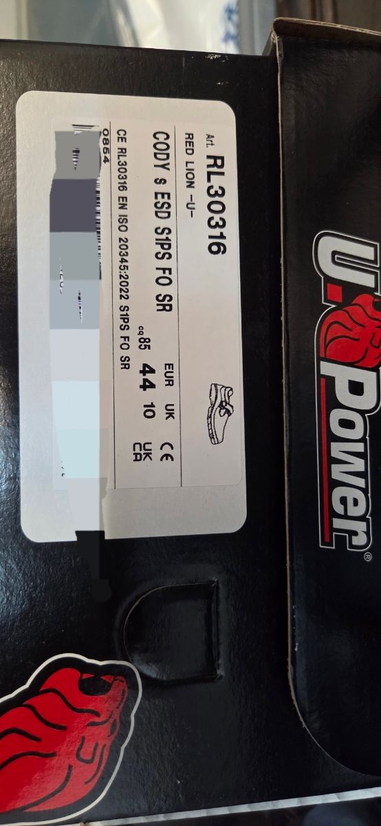 Zapatos de seguridad U.POWER a estrenar