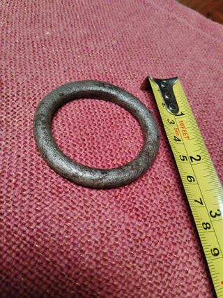 Argollas antiguas de forja (3 unidades)