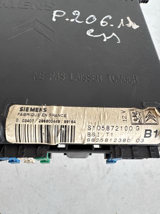 BSI Peugeot Citroën Ref : 9625812380-S105872100F