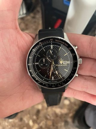Reloj Maserati Negro/Plateado