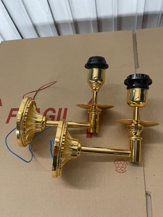 Apliques de pared dorados 