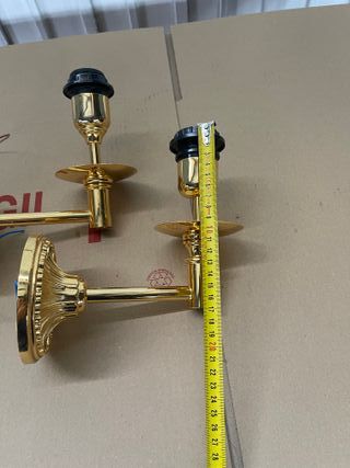 Apliques de pared dorados 