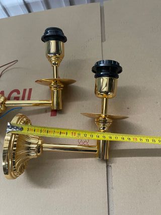 Apliques de pared dorados 