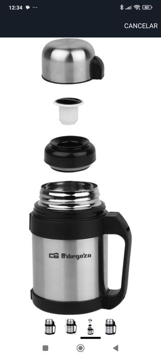 Termo Orbegozo TRSL 750 ml Acero Inoxidable