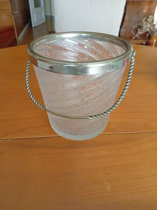 Cubitera de cristal antigua
