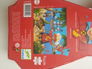 Puzzle Djeco Pirata 36 piezas +4 años