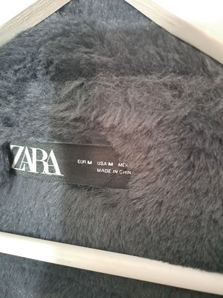 Cazadora Zara Negra/Gris Talla M